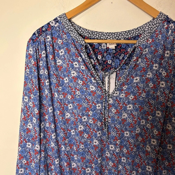 Gap Long Sleeve Drop Waist Dress with Pleated Skirt Size XL - Picture 4 of 6